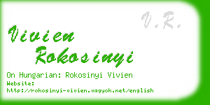 vivien rokosinyi business card